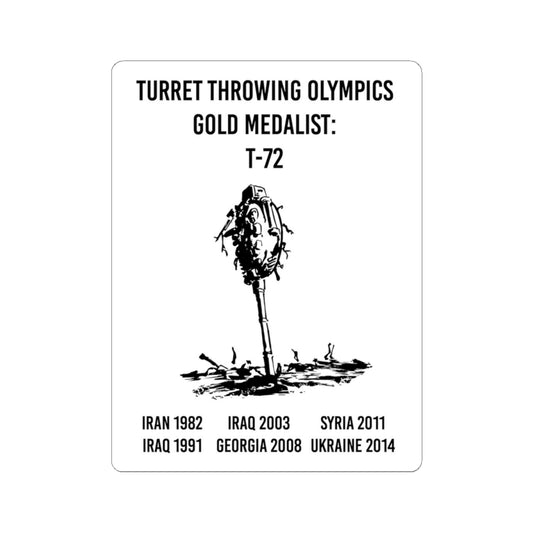 Turret Throwing Olympics Sticker