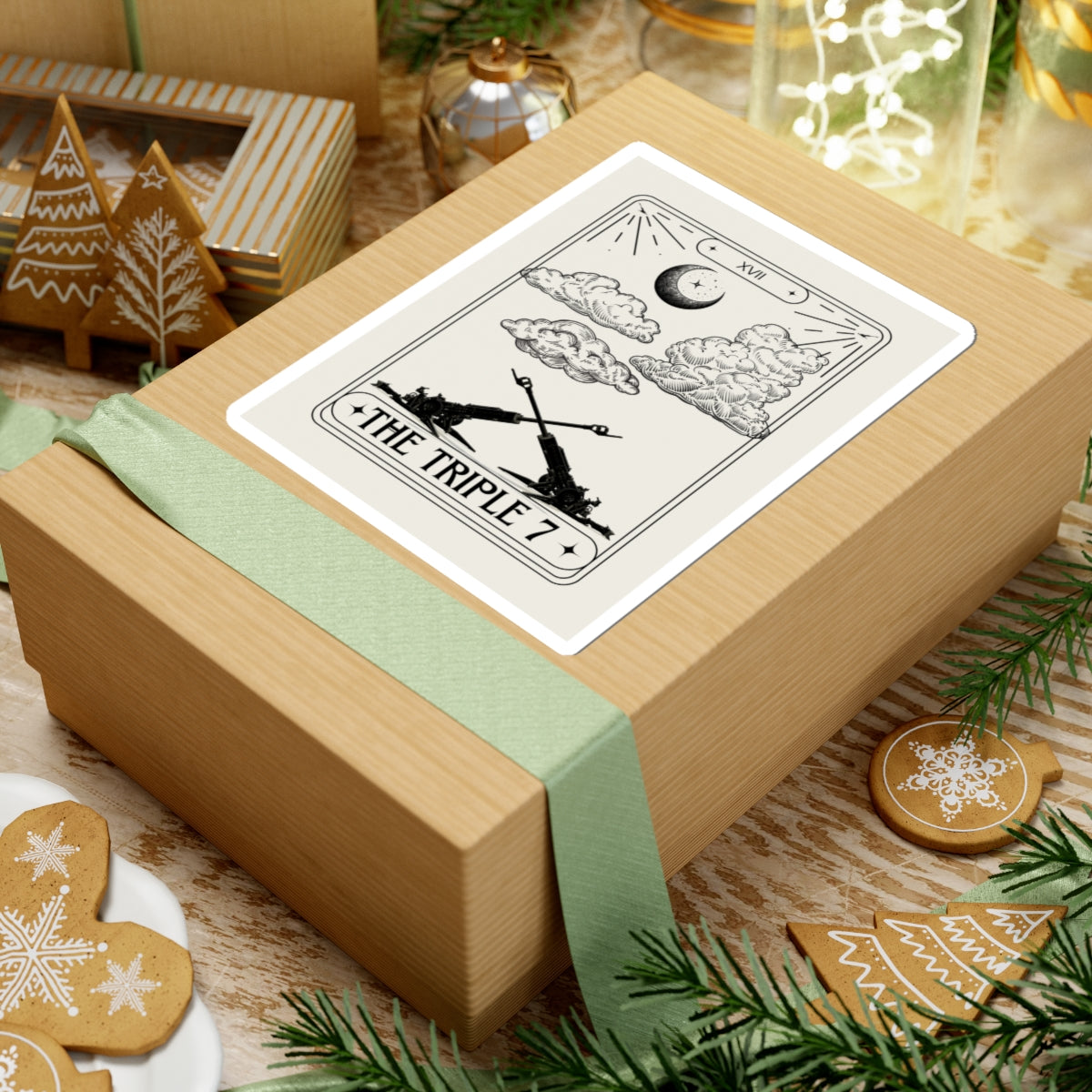 THE TRIPLE 7 TAROT CARD Sticker