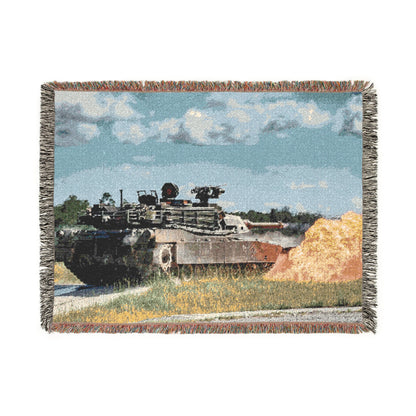 Tank Firing Woven Blanket