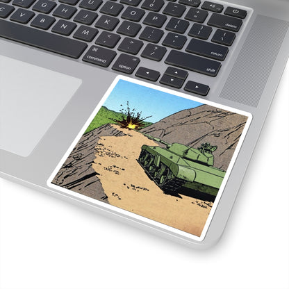Retro- Tank Blastin’ Roadblock Sticker