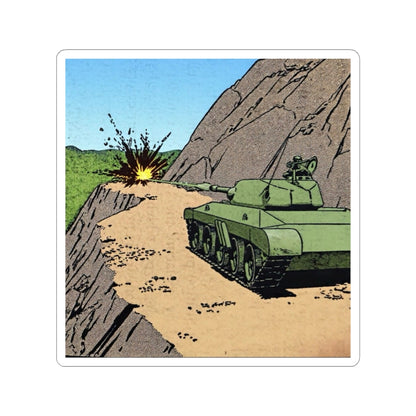 Retro- Tank Blastin’ Roadblock Sticker