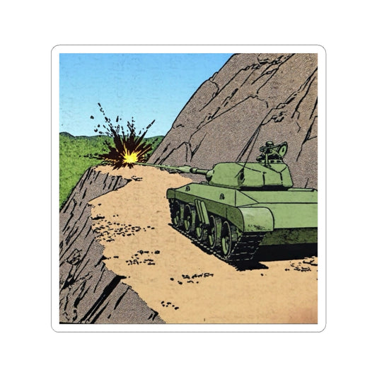 Retro- Tank Blastin’ Roadblock Sticker
