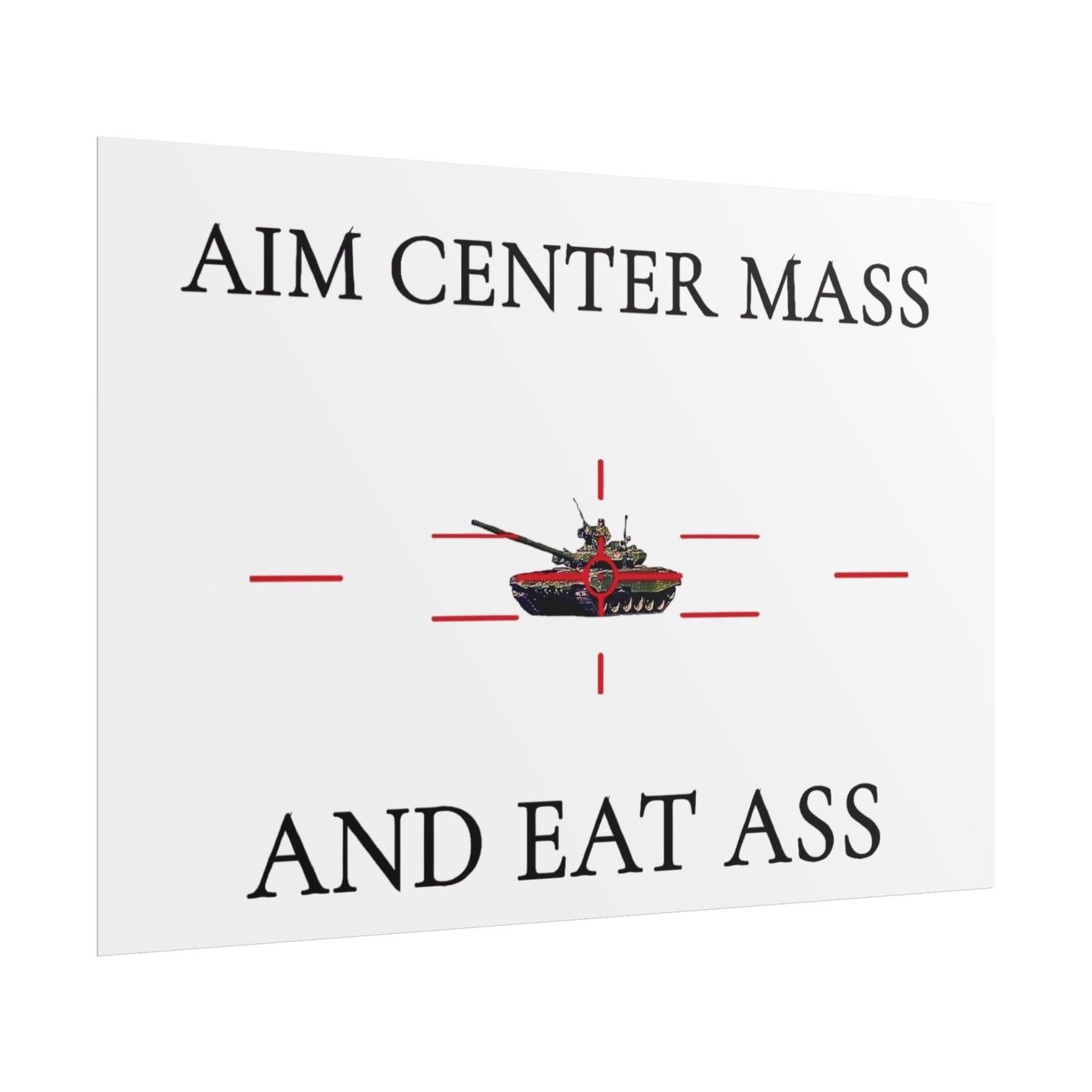 Aim Center Mass Poster