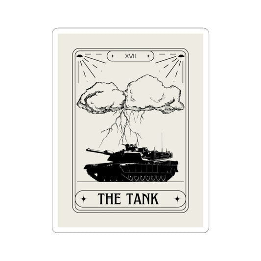 THE TANK TAROT CARD Sticker