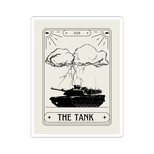 THE TANK TAROT CARD Sticker