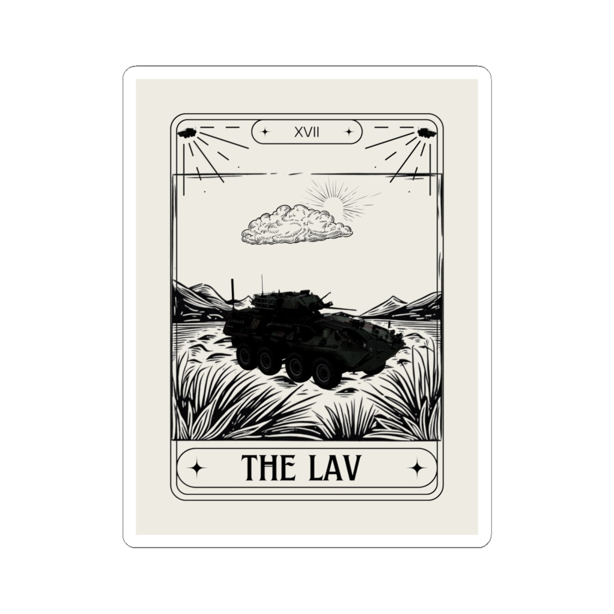 THE LAV TAROT CARD Sticker