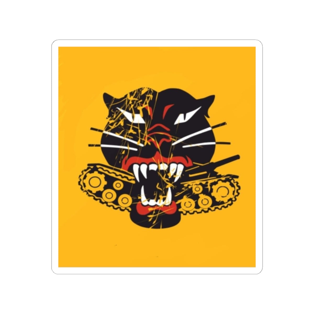 Tank Eating Tiger- US Tank Destroyer Branch Sticker