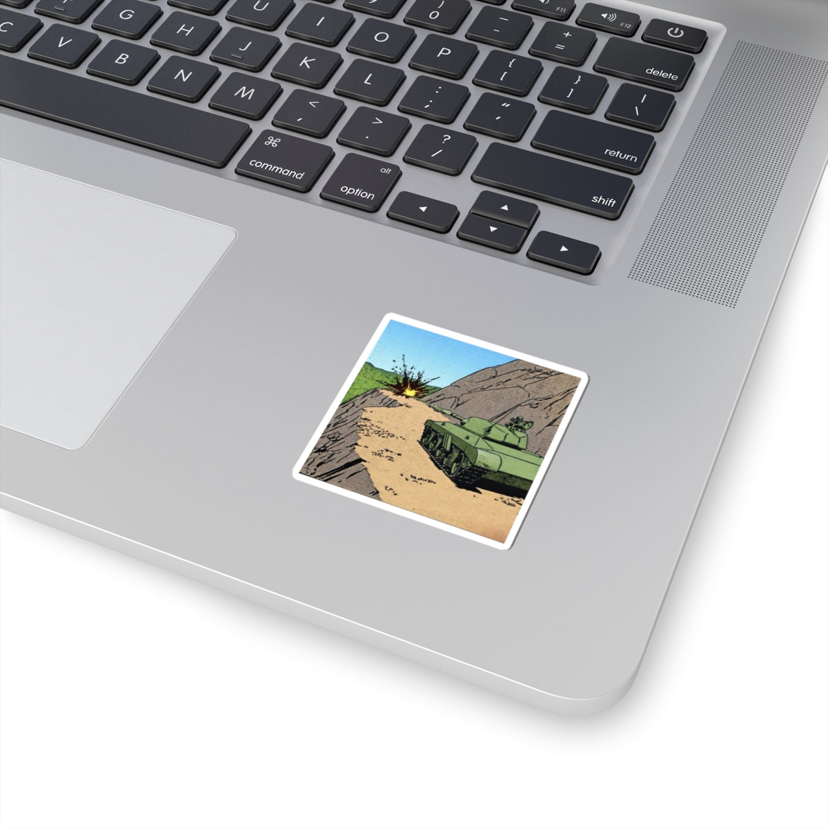 Retro- Tank Blastin’ Roadblock Sticker