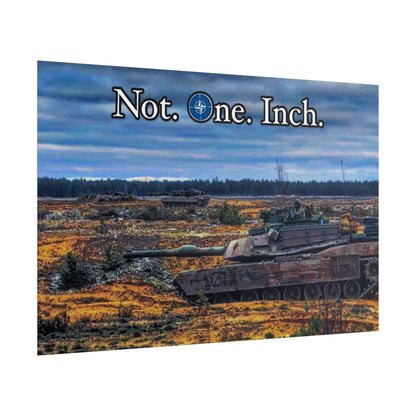 NATO- Not One Inch Poster