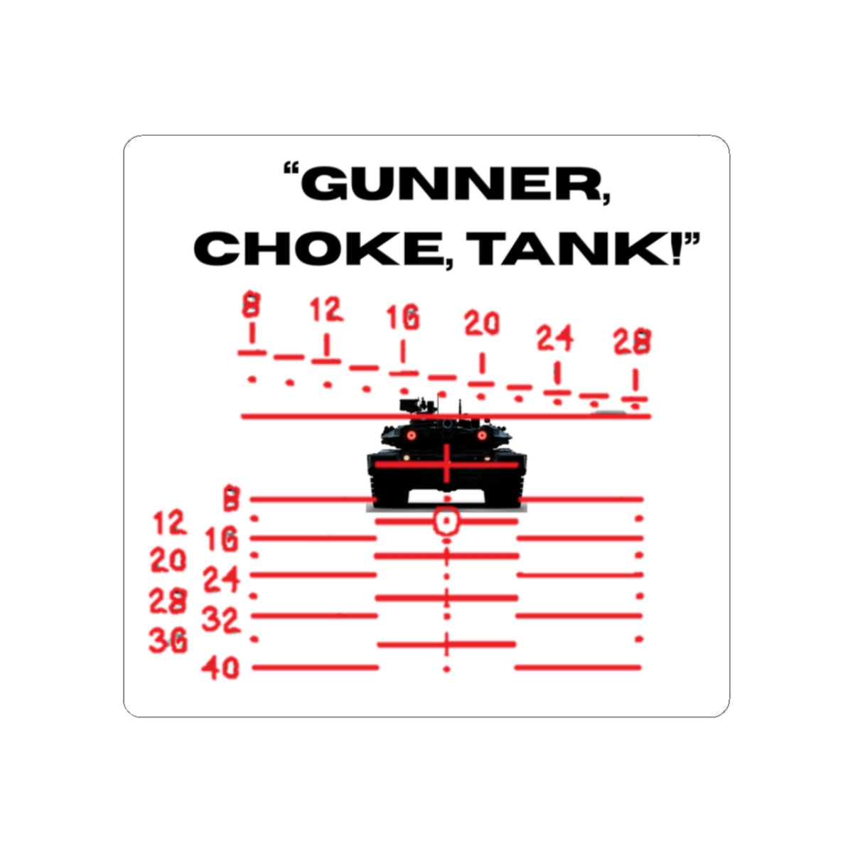 GUNNER CHOKE TANK Sticker