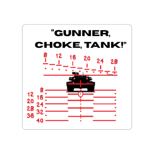 GUNNER CHOKE TANK Sticker