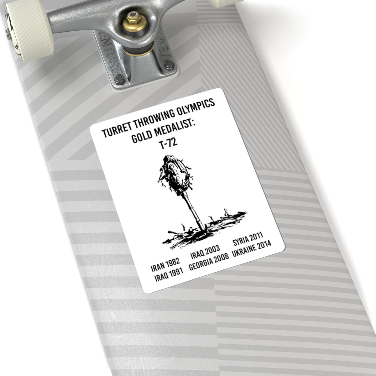 Turret Throwing Olympics Sticker