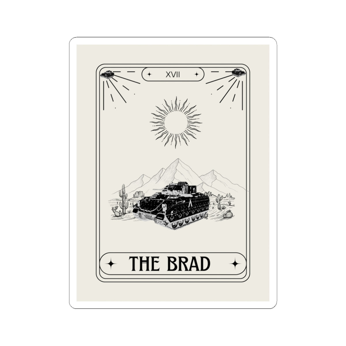 THE BRAD TAROT CARD Sticker