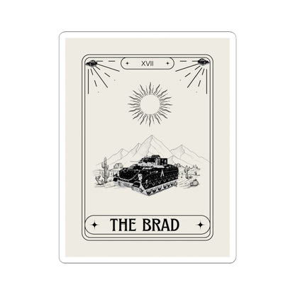 THE BRAD TAROT CARD Sticker