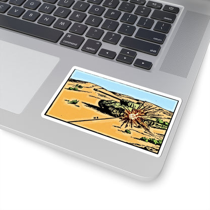 Retro- Panther Tank Hit Sticker