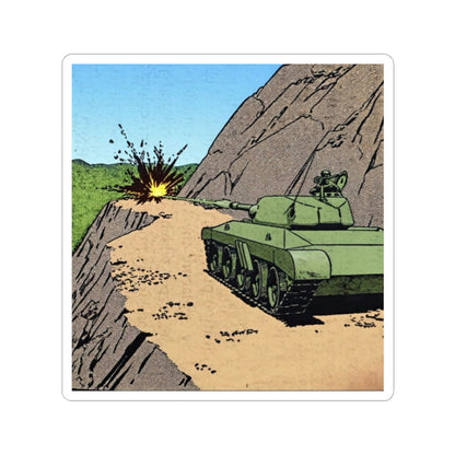 Retro- Tank Blastin’ Roadblock Sticker