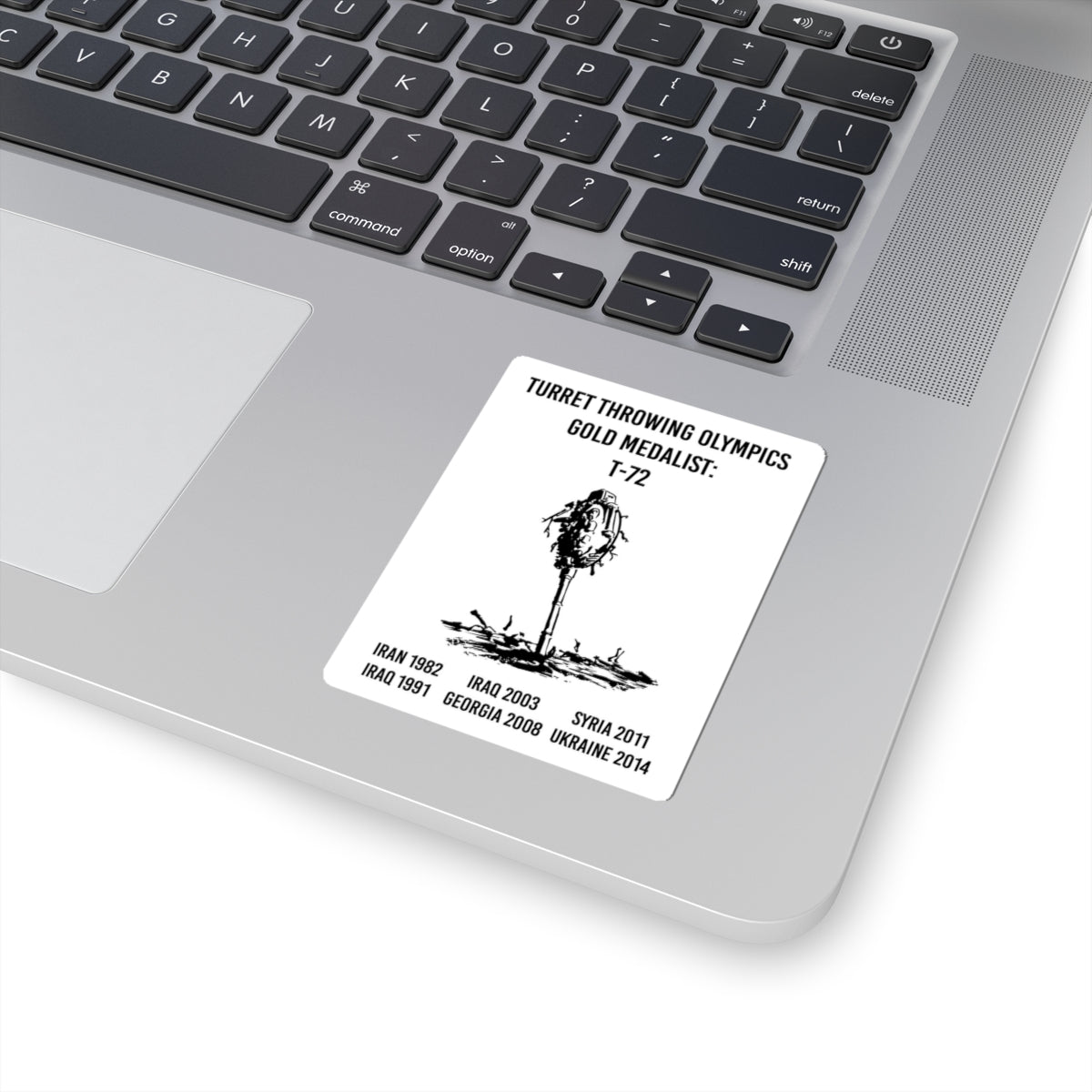 Turret Throwing Olympics Sticker