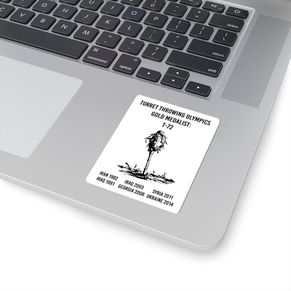 Turret Throwing Olympics Sticker