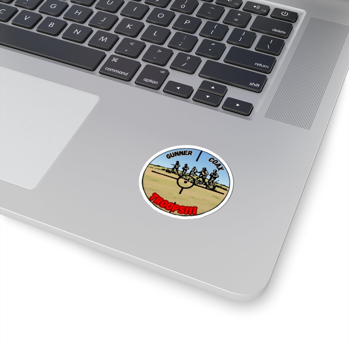 Gunner Coax Troops Sticker