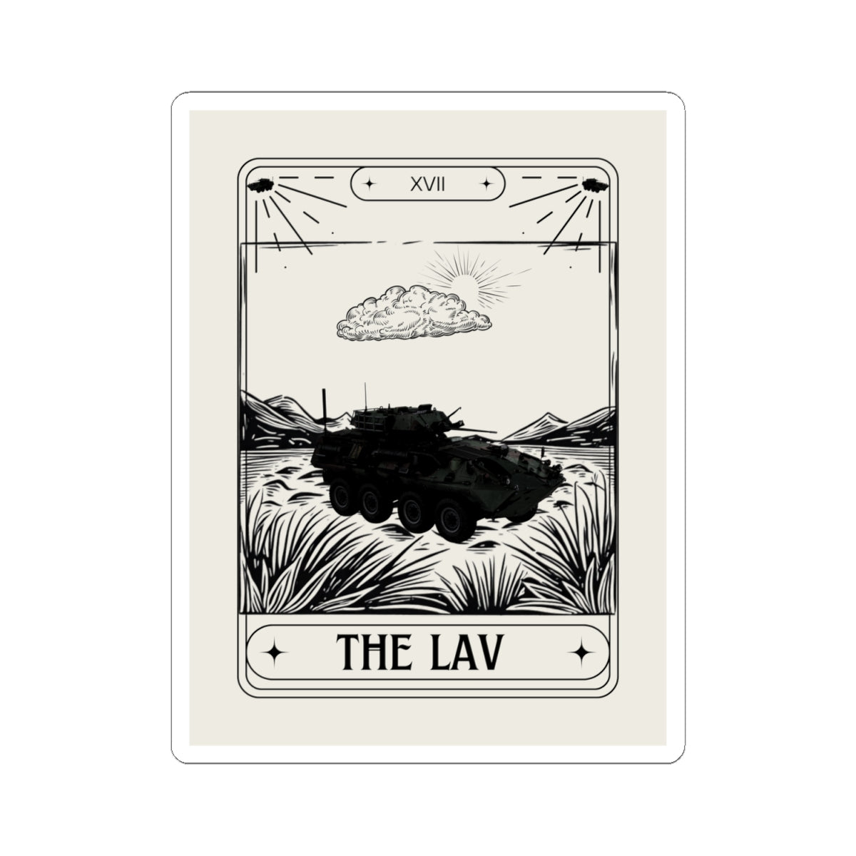 THE LAV TAROT CARD Sticker