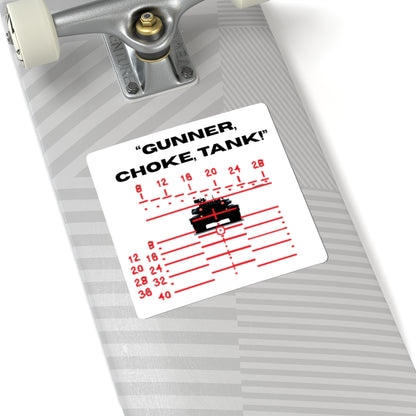 GUNNER CHOKE TANK Sticker