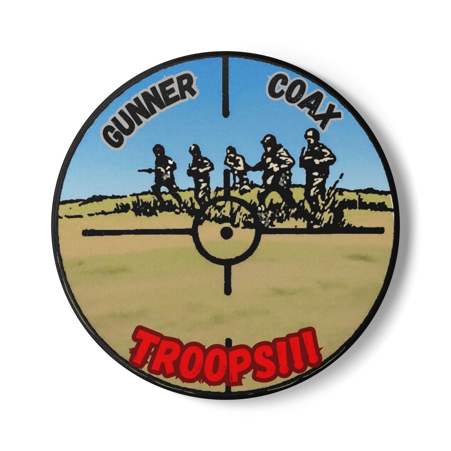 Gunner Coax Troops Coaster