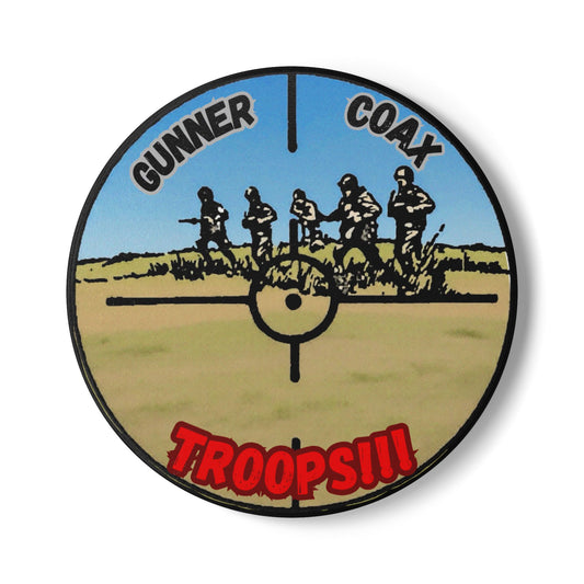 Gunner Coax Troops Coaster