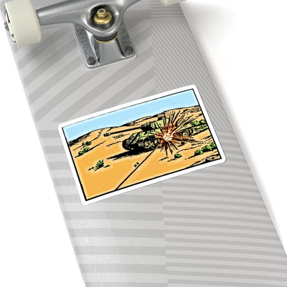Retro- Panther Tank Hit Sticker