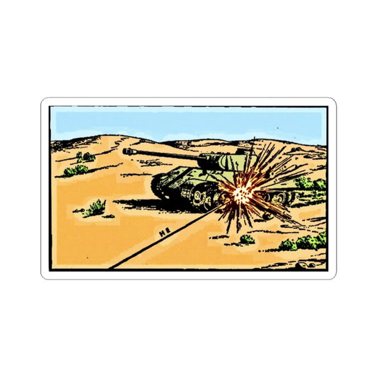 Retro- Panther Tank Hit Sticker