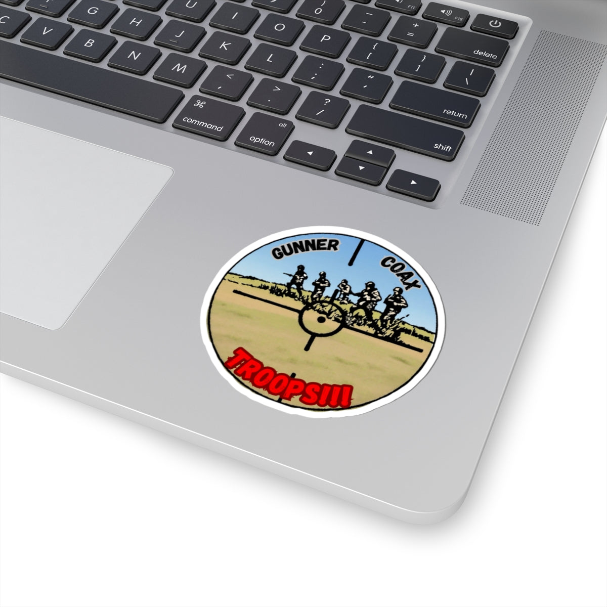 Gunner Coax Troops Sticker