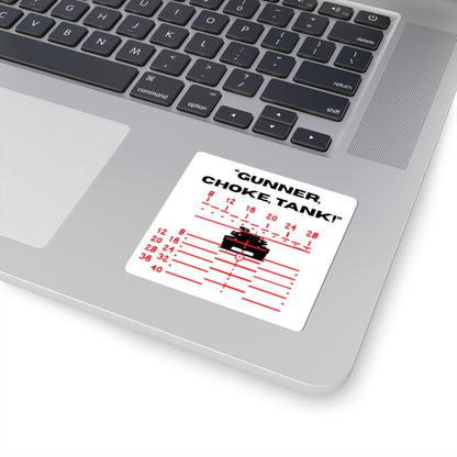 GUNNER CHOKE TANK Sticker