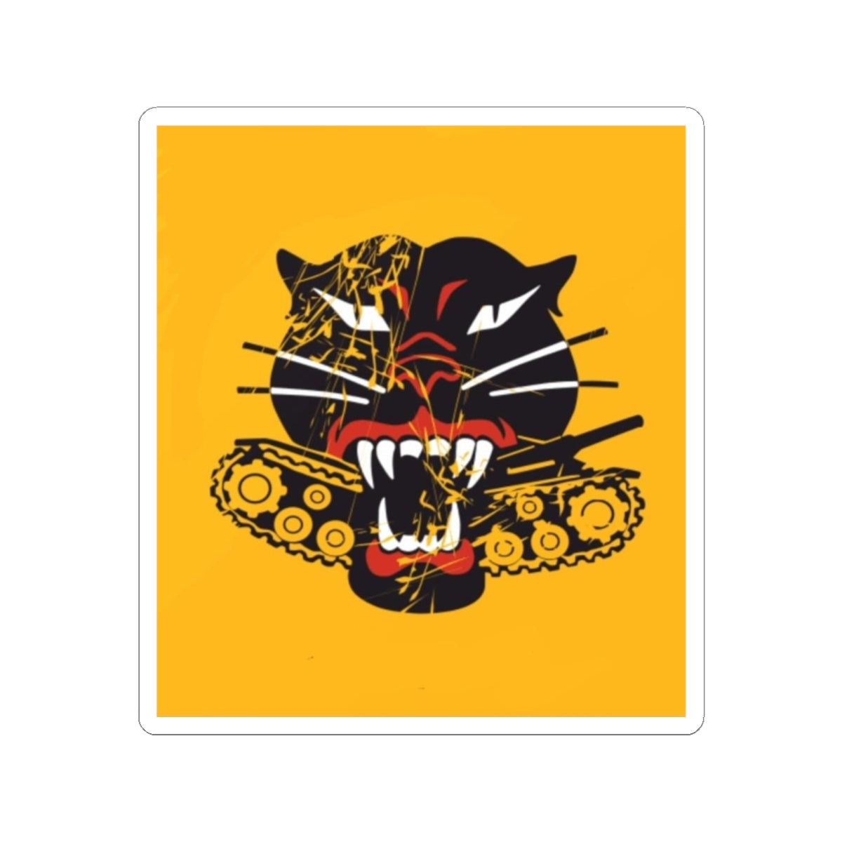 Tank Eating Tiger- US Tank Destroyer Branch Sticker