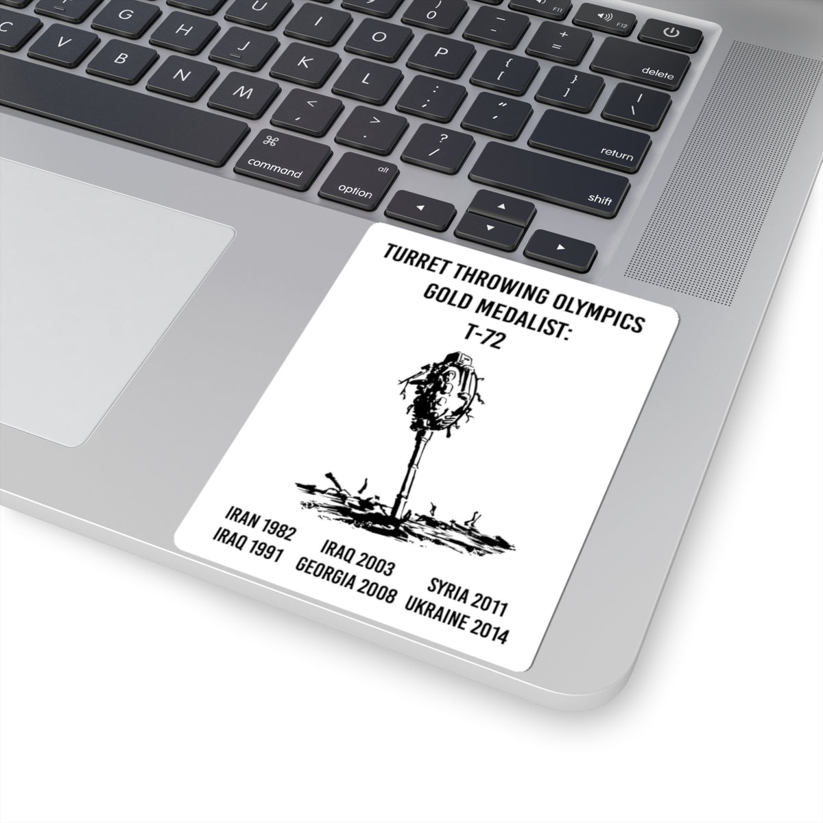 Turret Throwing Olympics Sticker
