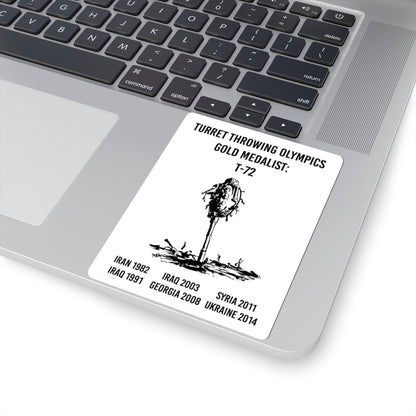 Turret Throwing Olympics Sticker