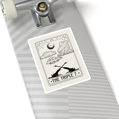 THE TRIPLE 7 TAROT CARD Sticker