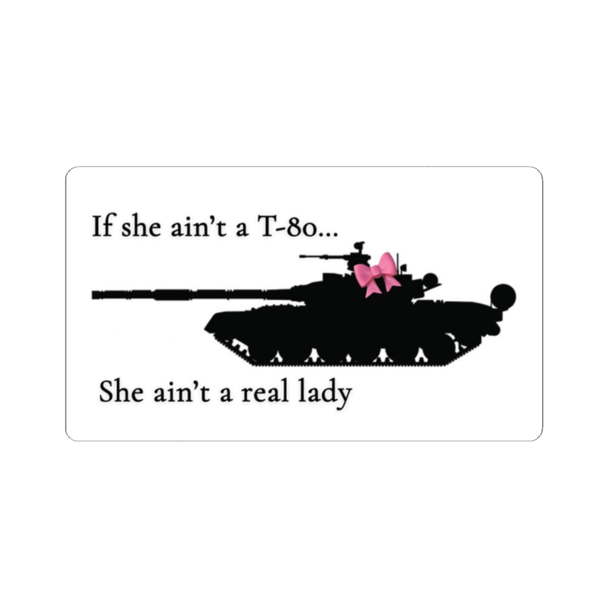 T-80 Lady Sticker